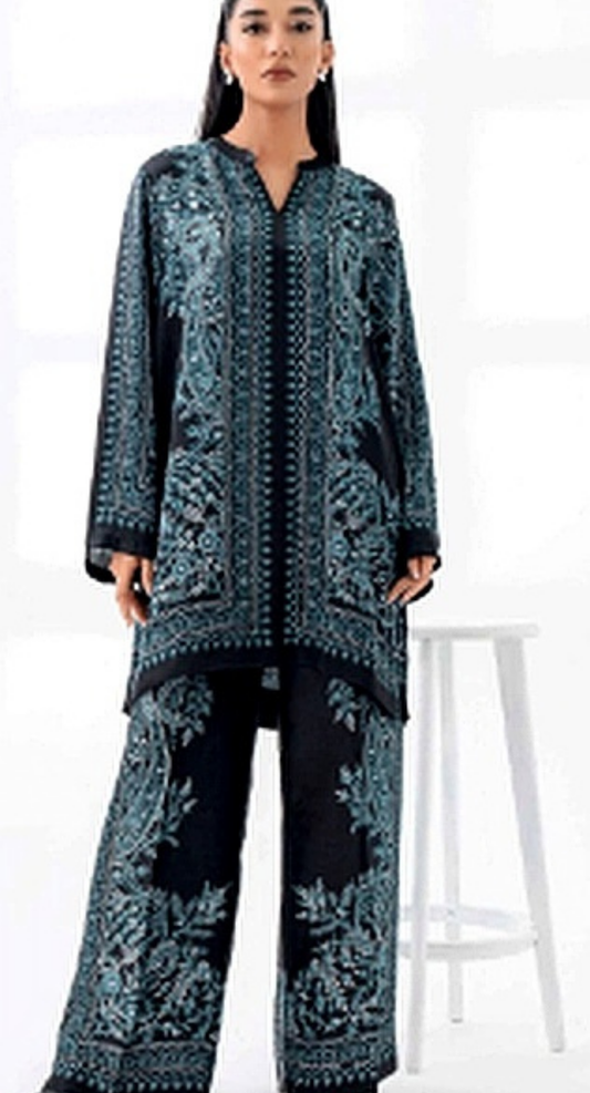 Gul Ahmed YOLO Digital Printed Co-Ords Set (Shirt & Trouser)