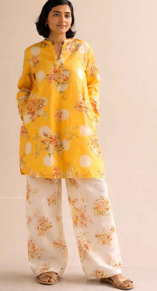 Gul Ahmed YOLO Digital Printed Co-Ords Set (Shirt & Trouser)
