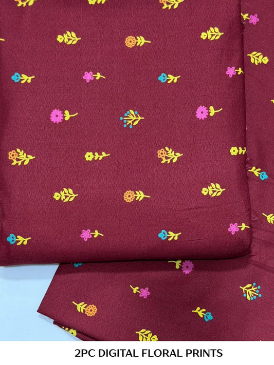 2PC Digital Floral Print